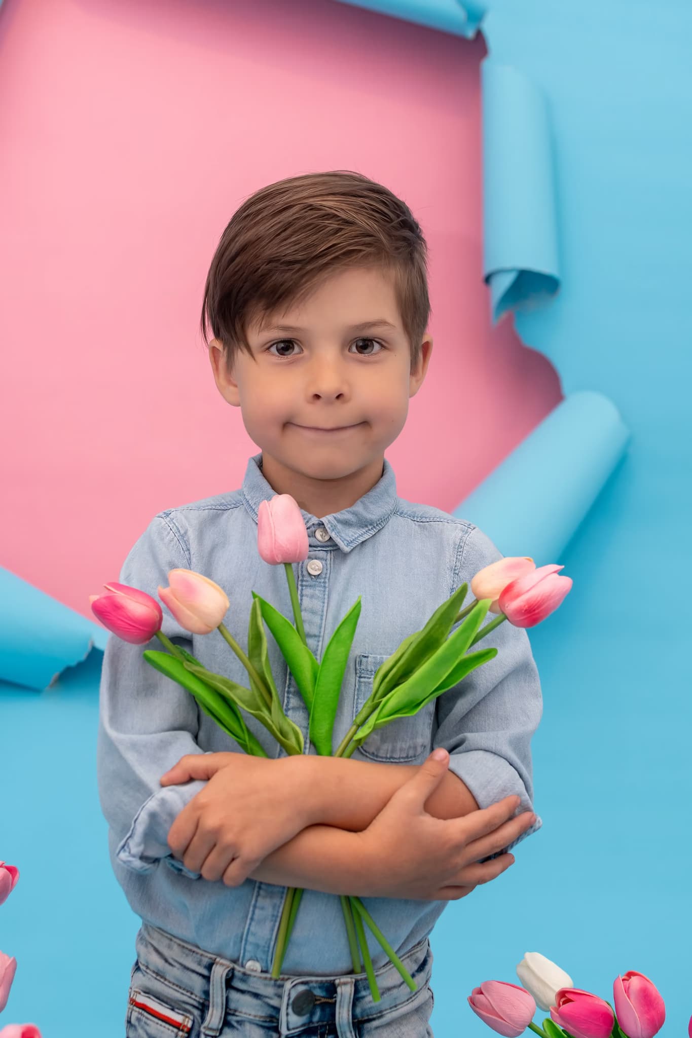 Anyák napi fotózás - szerető pillanat