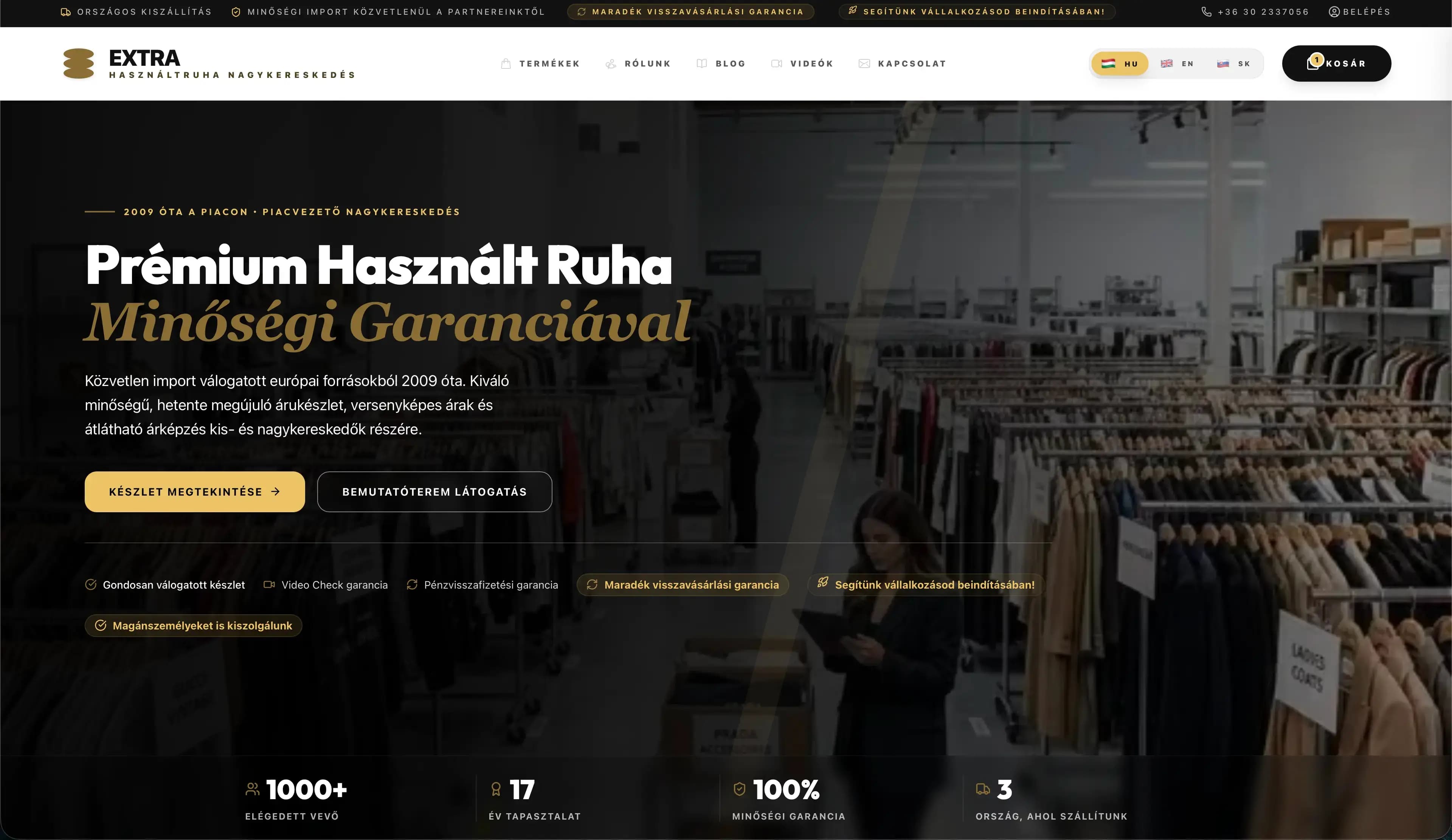 Hogyan épült fel az extrahasznaltruha.hu? – Egy modern használtruha-kereskedelem technológiai háttere