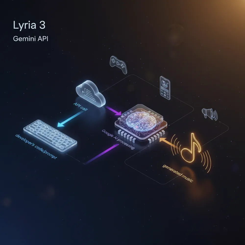 Gemini API Lyria 3 Integration Workflow Diagram