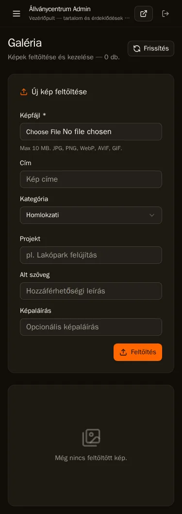15-admin-gallery-mobile.webp — AiSolve.me referencia implementáció