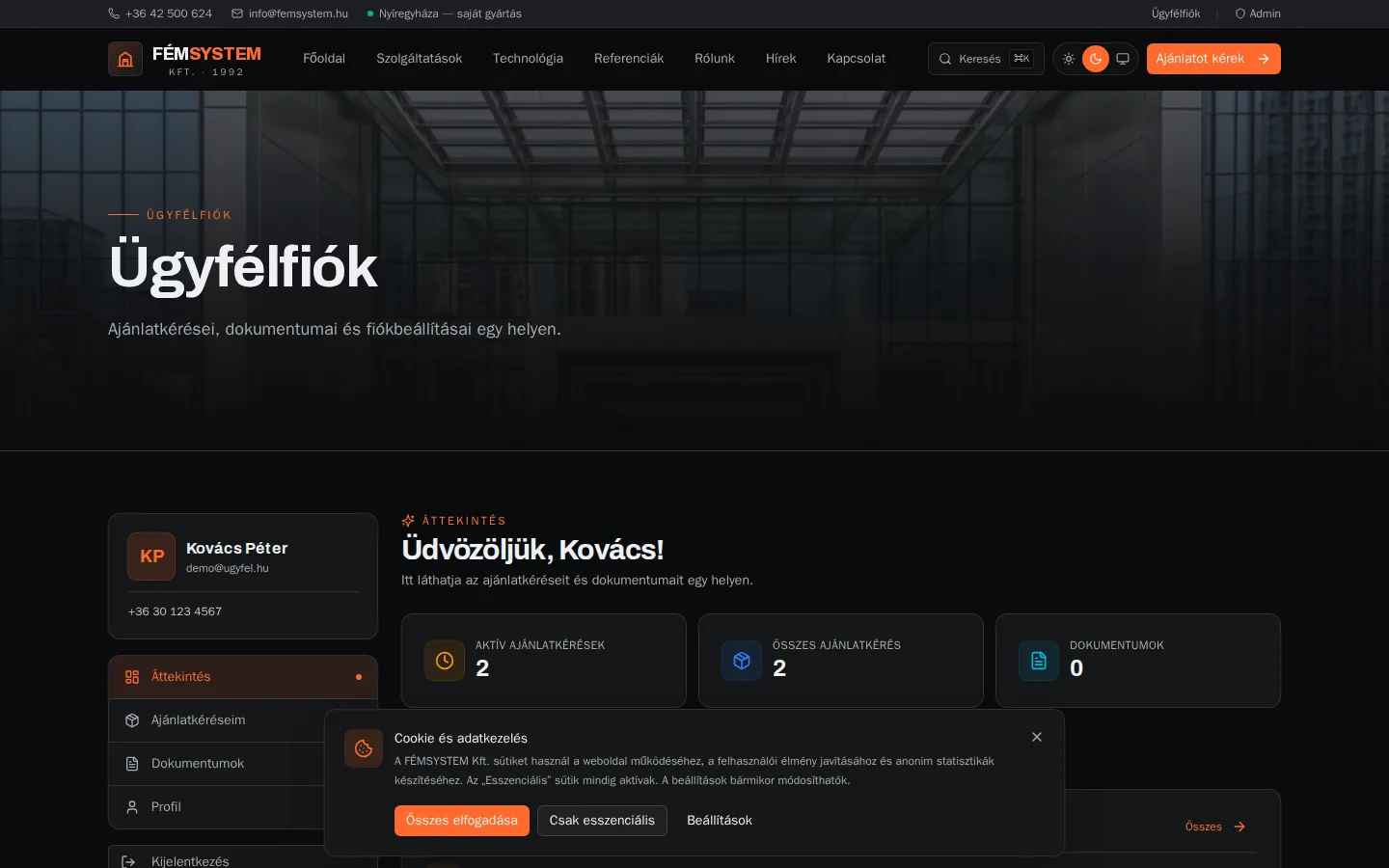 11-customer-fiok-dark.webp — AiSolve.me referencia implementáció