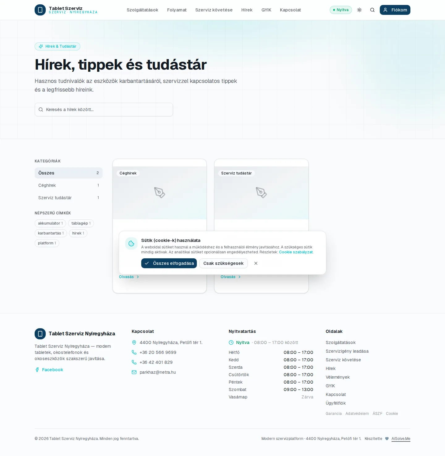 08-public-hirek.webp — AiSolve.me referencia implementáció