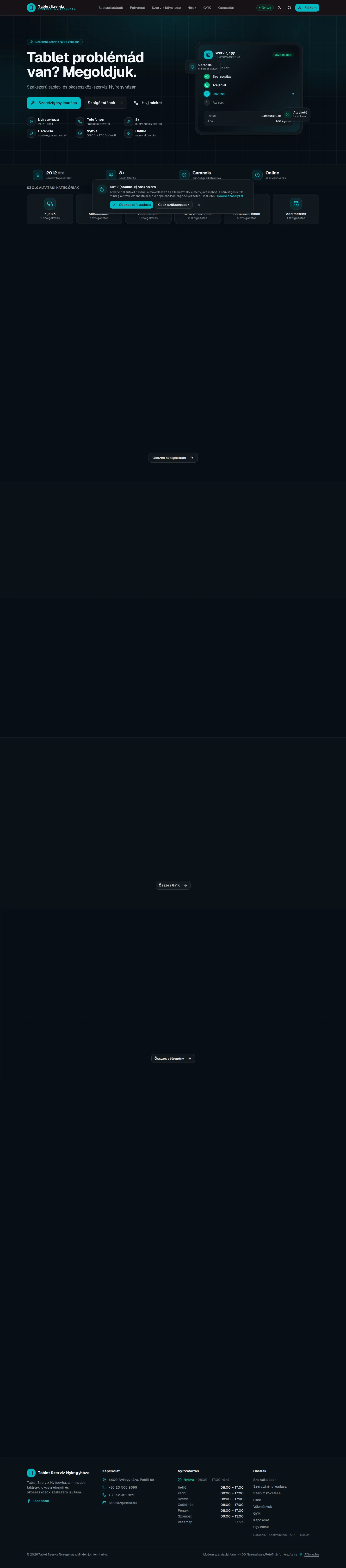 14-public-fooldal-dark.webp — AiSolve.me referencia implementáció