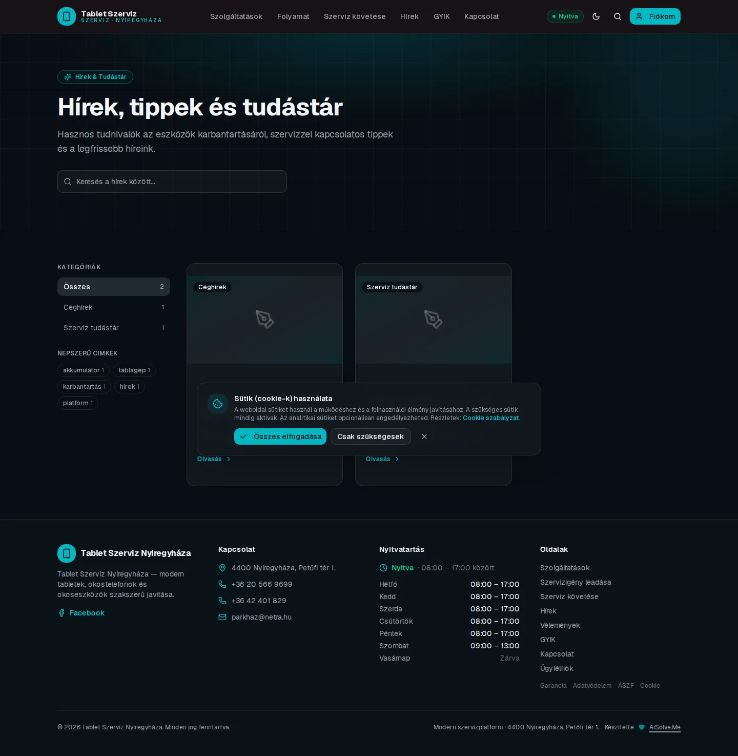 16-public-hirek-dark.webp — AiSolve.me referencia implementáció