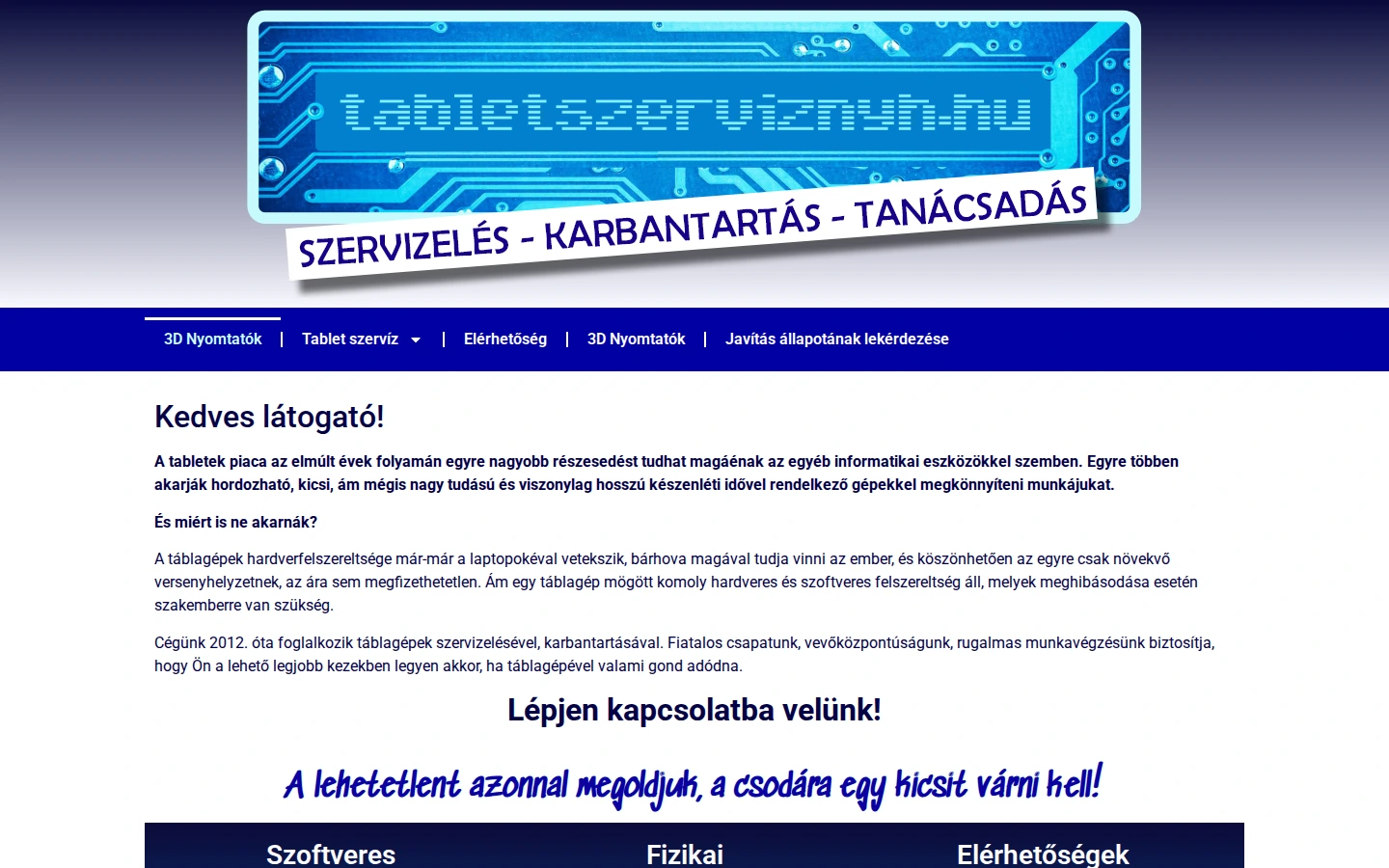 Régi weboldal — tabletszerviznyh.hu